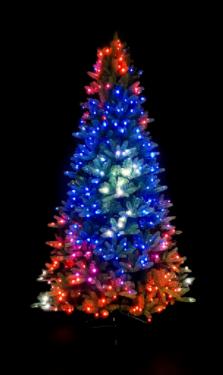 TWINKLY LED RGB 400L 7.5ft TREE