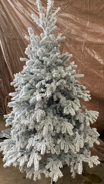 [Blanco] ARBOLES DE NAVIDAD CON NIEVE DE COLOR (Blanco)